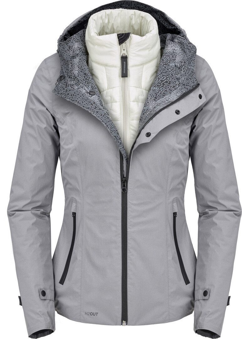 SpiDi Motorradjacke Rain H2Out wasserdichter Damen Motorrad Hoodie wasserdicht