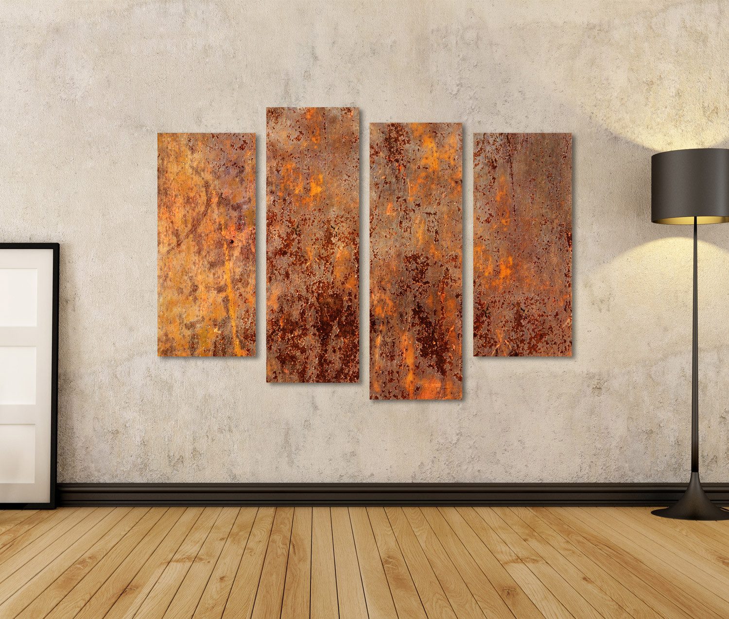 islandburner Leinwandbild Luxus Abstrakt Art Grunge und Rost Edition 3 Bild günstig online kaufen