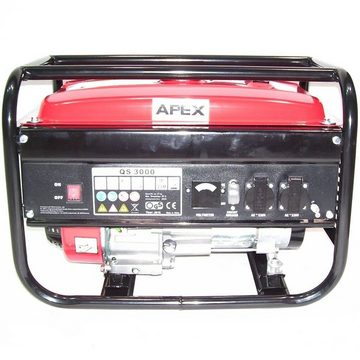Apex Stromerzeuger Benzin Stromerzeuger 3000 Stromaggregat 06261 Generator, (1-tlg)