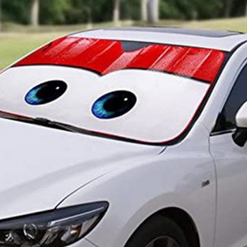 Sonnenschutz-Fensterfolie Windschutzscheiben-Sonnenschutz, Auto-Sonnenschutz (Augen-Rot), Lubgitsr
