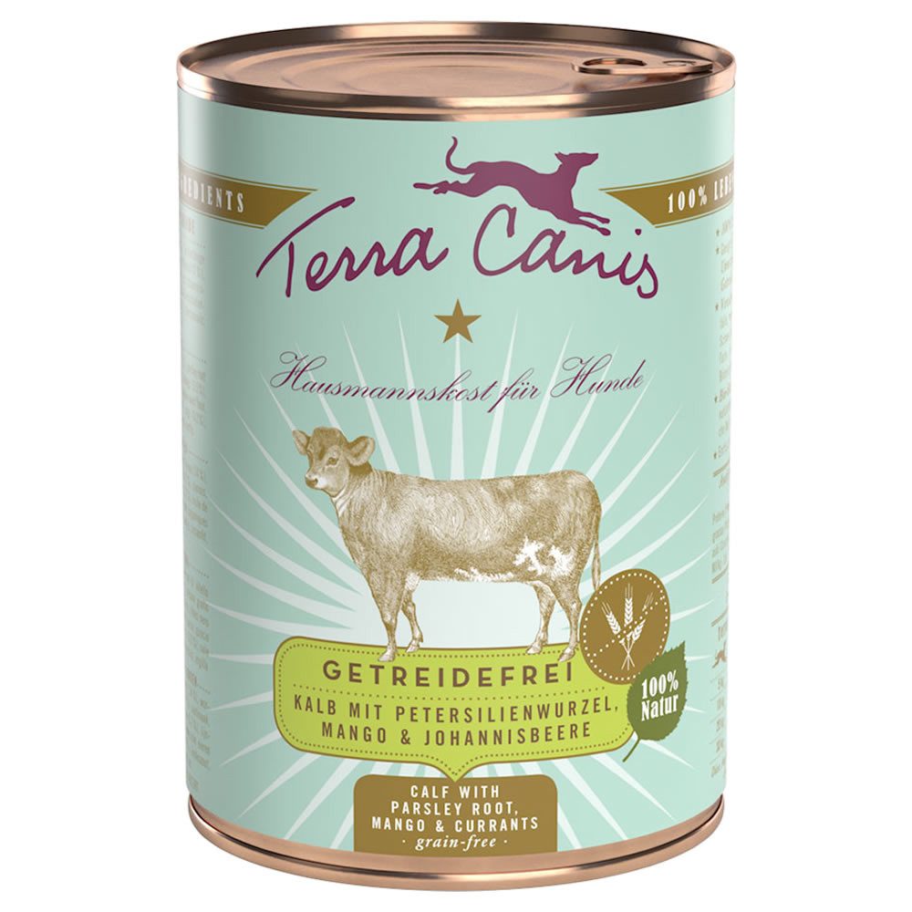 Terra Canis Kalb mit Petersilienwurzel, Mango & Johannisbeere / getreidefrei 400 g