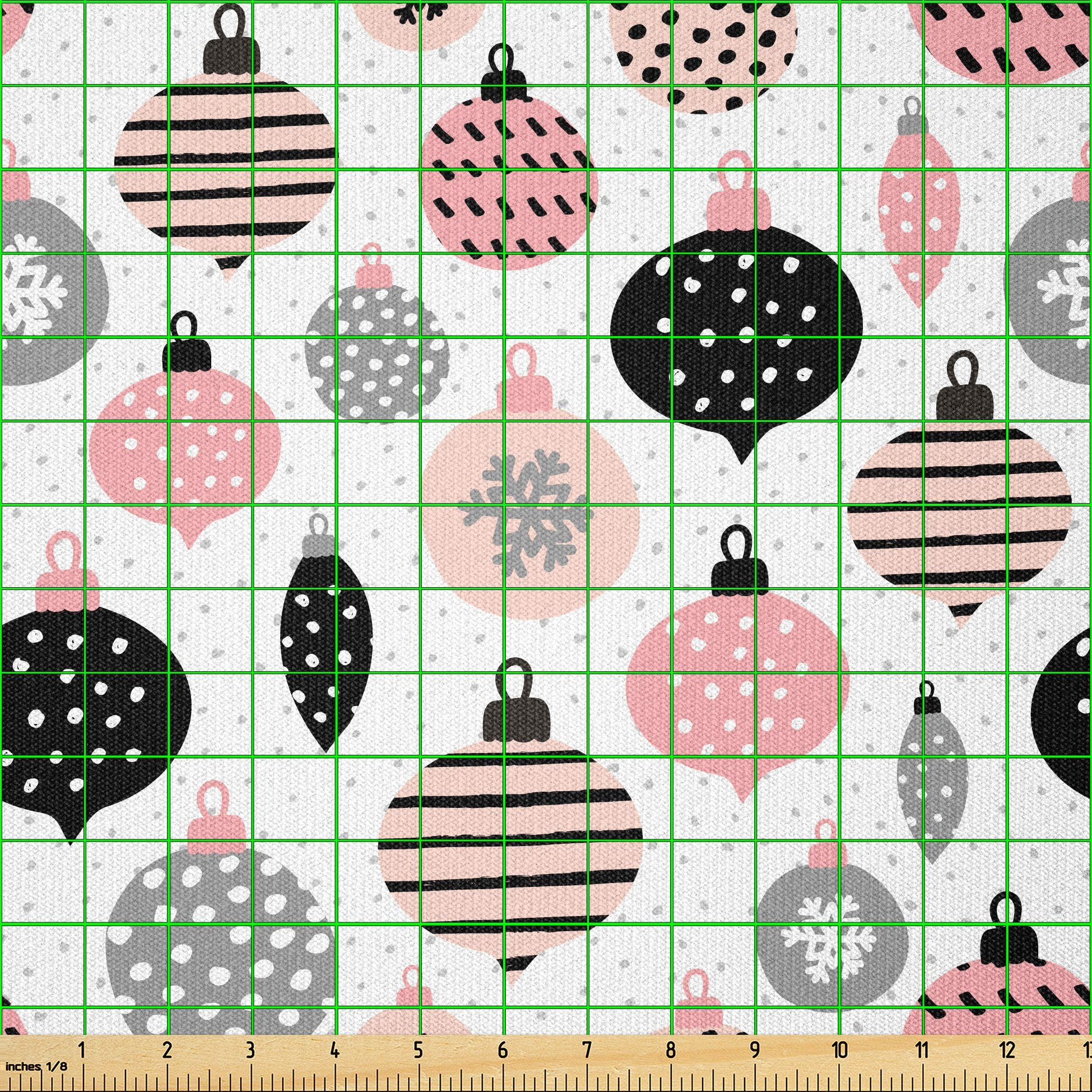 Thumbnail - Abakuhaus Stoff ausdehnbar mit Elestan für Heimwerkarbeiten und Näharbeiten, skandinavisch Weihnachtsflitter Dots