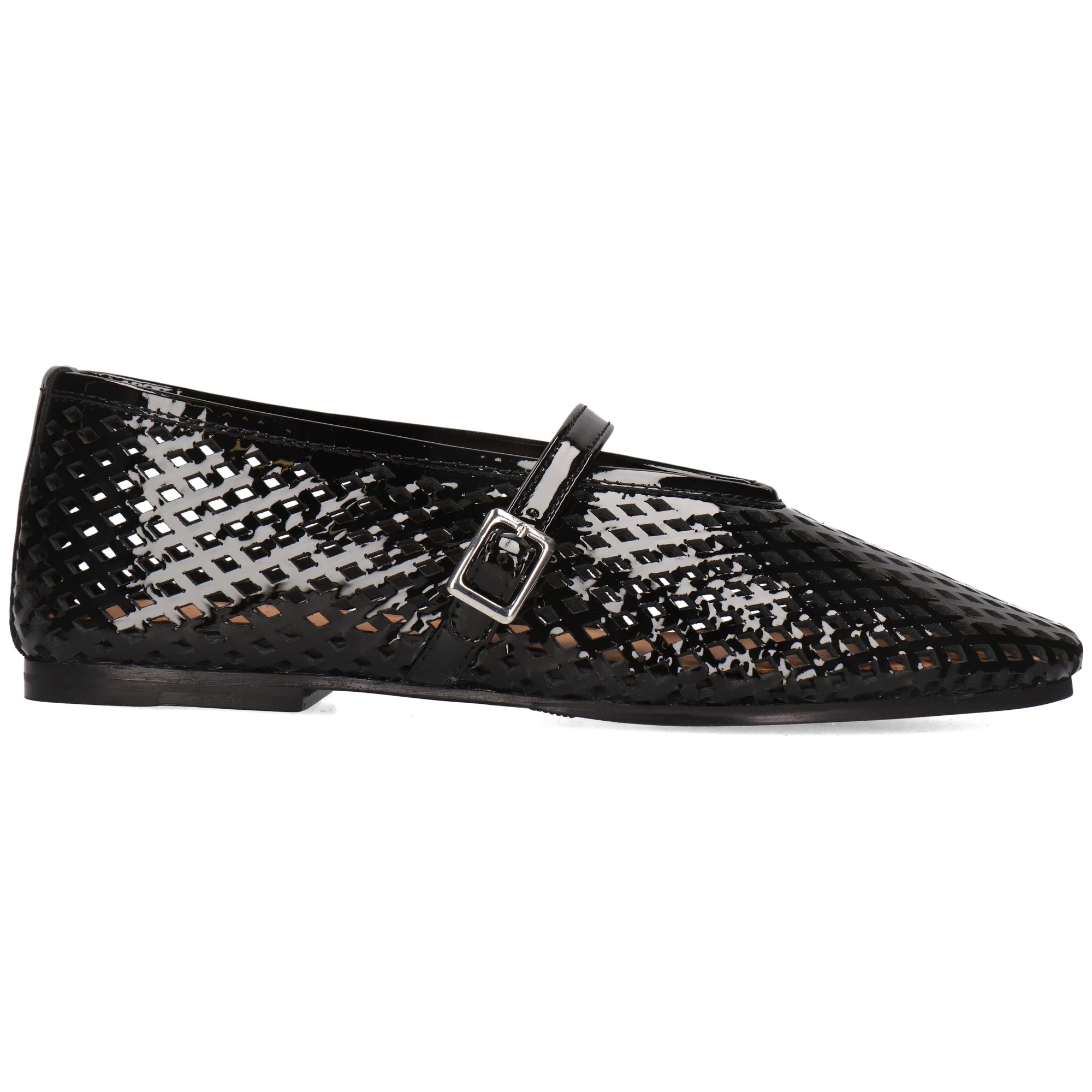 Melvin & Hamilton Emily 2 Leder-Mary Jane Schuhe für Damen Ballerina Flache Absätze, Echtes Leder, Laser Detail