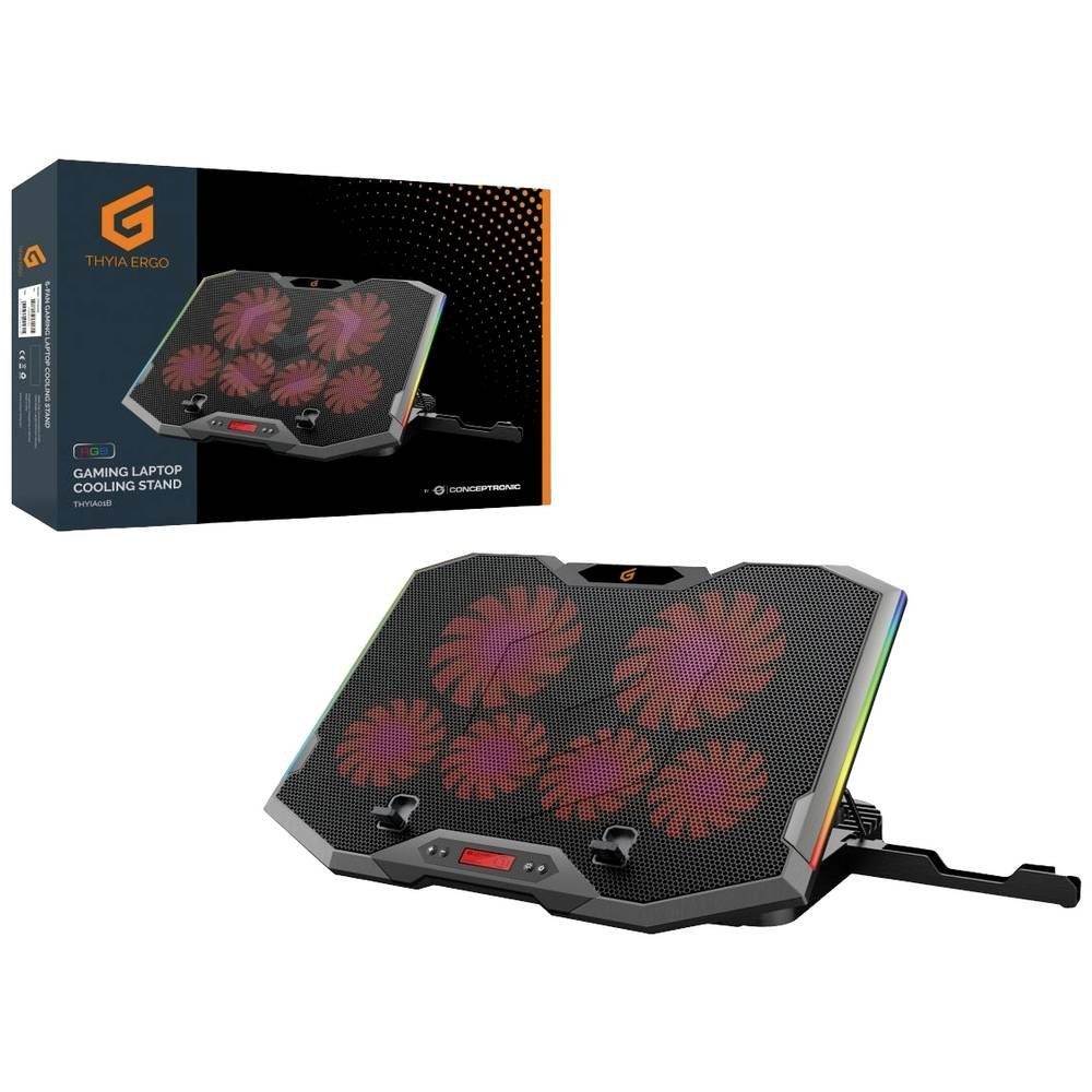 Conceptronic Laptoptisch ERGO Gaming-Notebook Kühlständer mit 6 Lüftern THY günstig online kaufen
