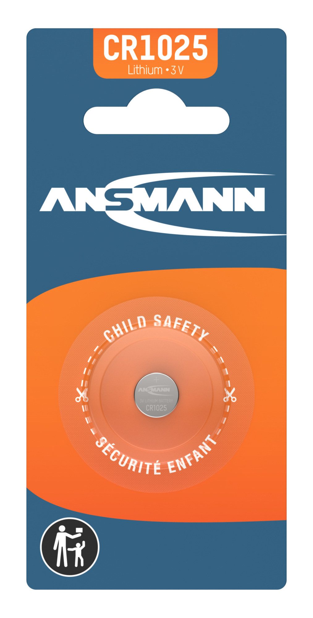 ANSMANN AG ANSMANN Lithium Knopfzelle CR1025 Knopfzelle