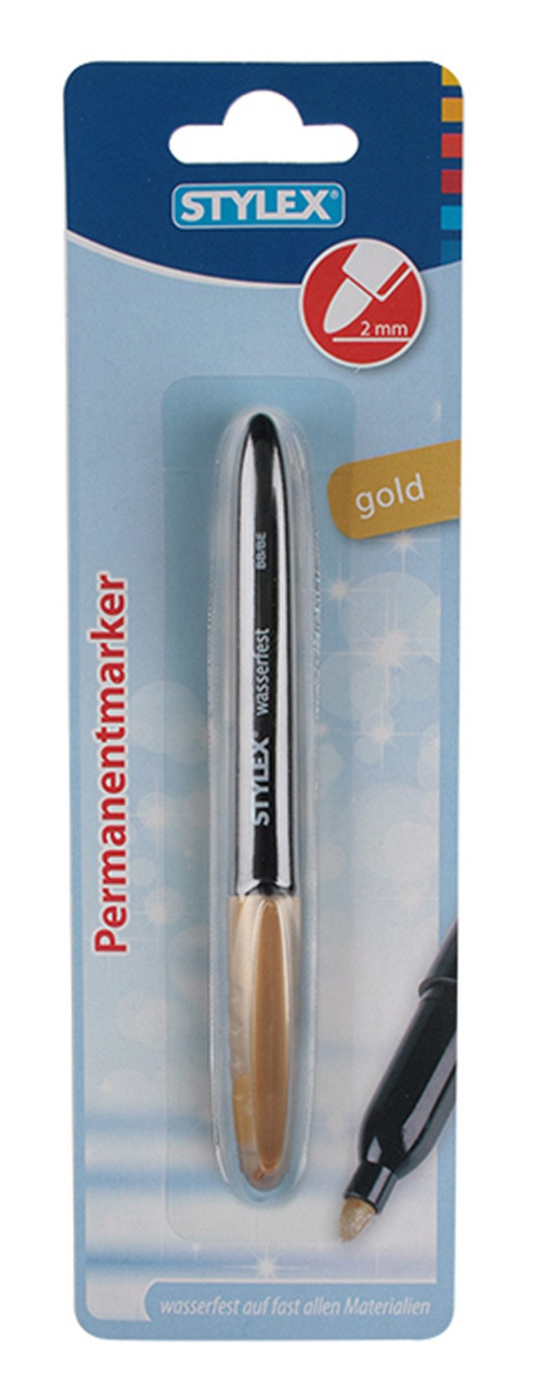 Stylex Schreibwaren Marker Permanentmarker / Farbe: gold