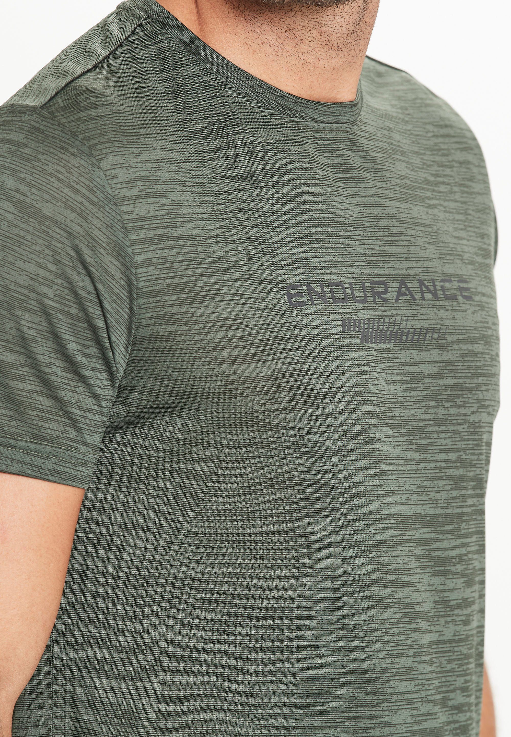 ENDURANCE Funktionsshirt PORTOFINO (1-tlg) mit praktischer Quick grün-meliert Dry-Technologie