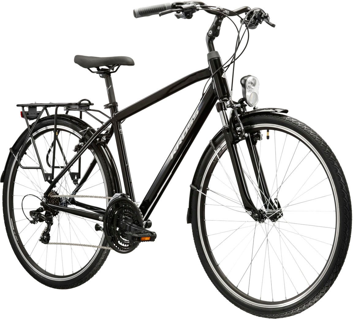 Kross Trekkingrad Trans 1.0, 21 Gang Shimano TOURNEY TY300 Schaltwerk, Kettenschaltung