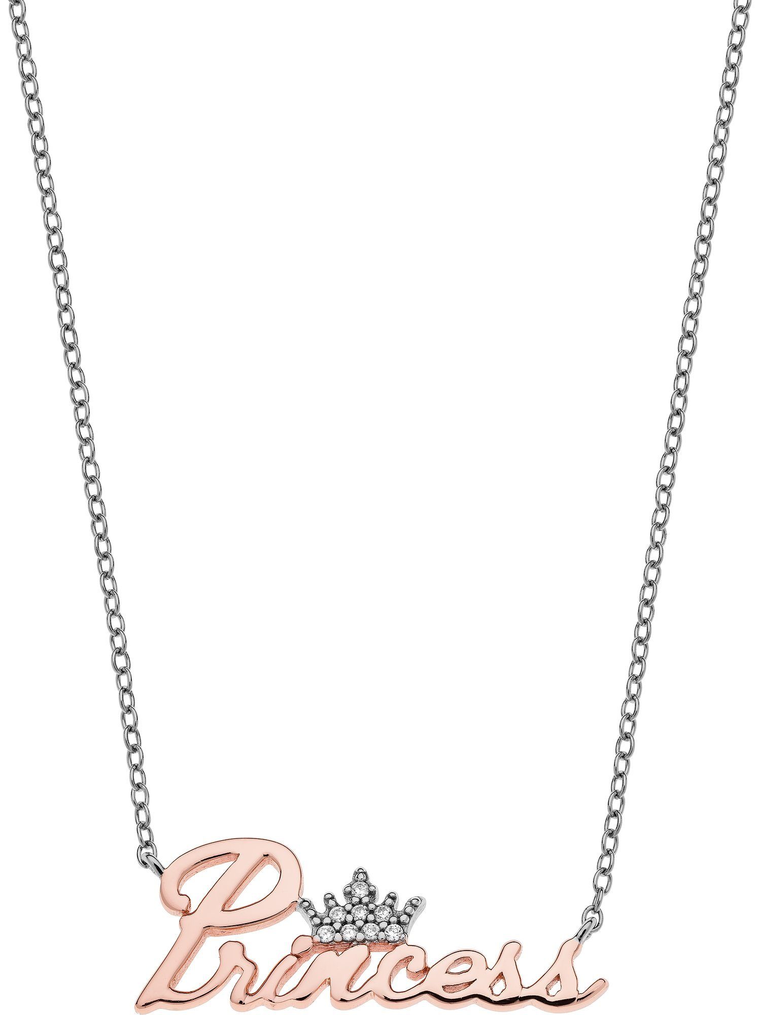 DISNEY Jewelry Collier Disney Silber Mädchen-Kinderkette 925er Zirkonia