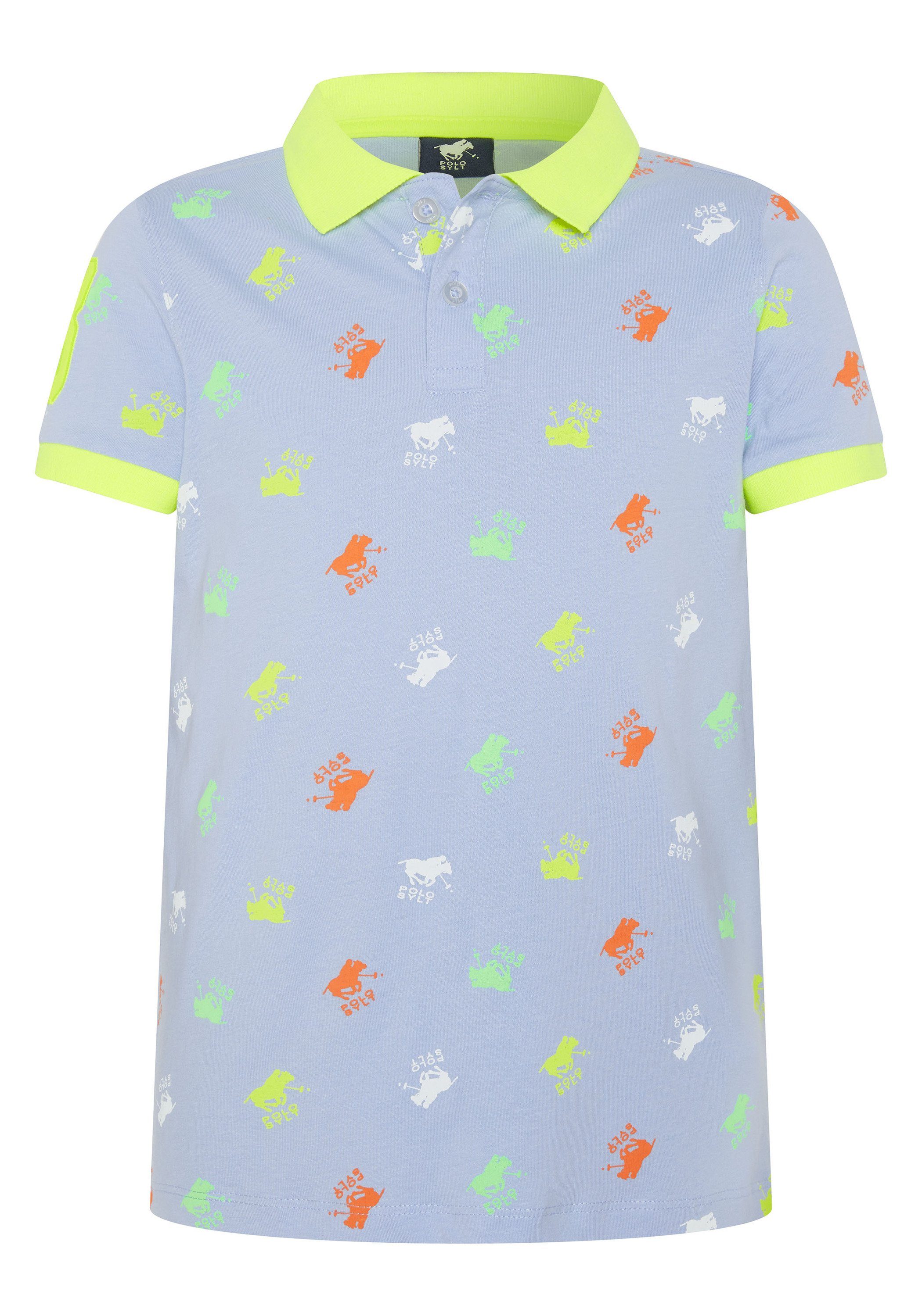 Polo Sylt Poloshirt mit Logo-Muster günstig online kaufen