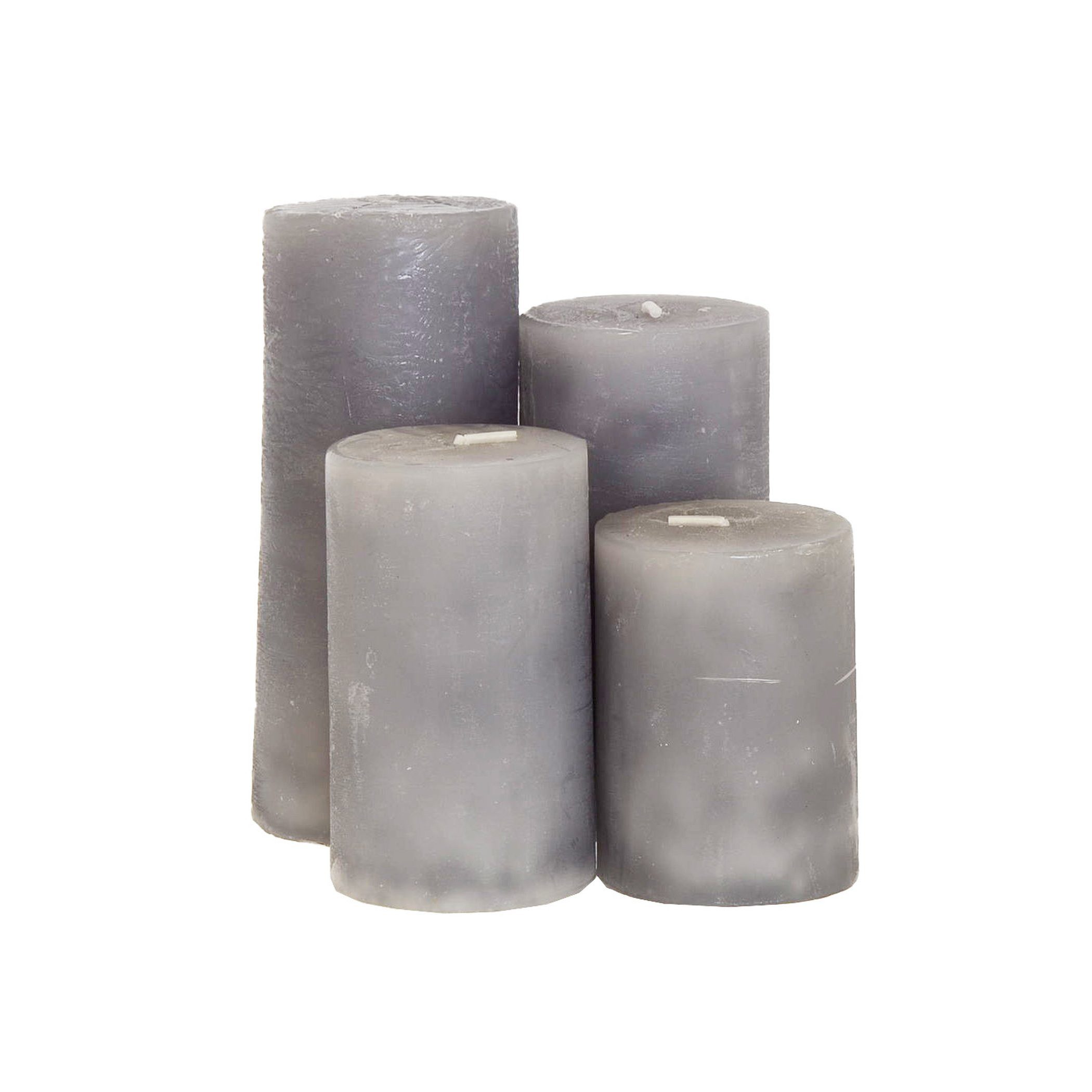 B&S Stumpenkerze Kerzen Frost 4er Set günstig online kaufen