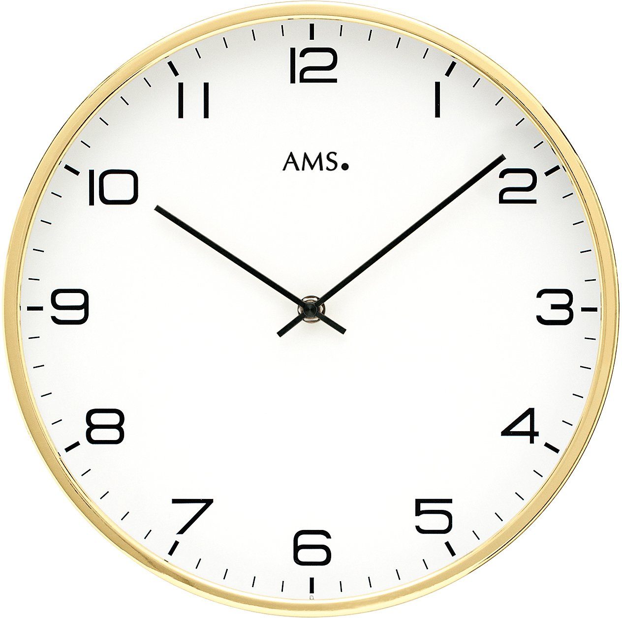 AMS Wanduhr W9657 (Quarzuhr,Wohnzimmer,Esszimmer,Küche,Arbeitszimmer,Büro,Flur)