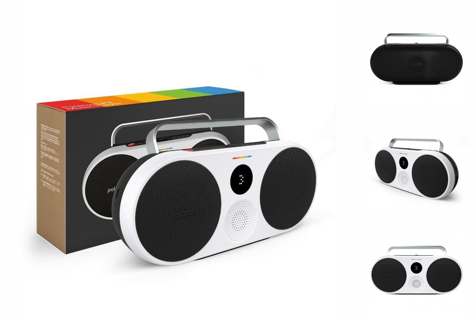 Black Schwarz Bluetooth-Lautsprecher P3 Lautsprecher Polaroid Polaroid Tragbare