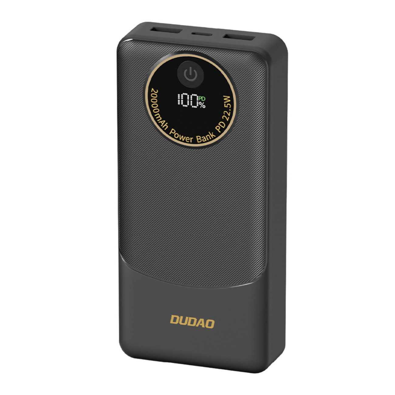 Dudao K12Pro Powerbank 20000 mAh (12, 5, 9 V), Powerbank mit 22,5 W PD, 20000 mAh, 3 Anschlüsse, Schnellladen