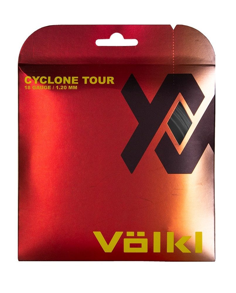 Tennissaite Cyclone Tour (Haltbarkeit+Spin) anthrazitgrau 12m Set