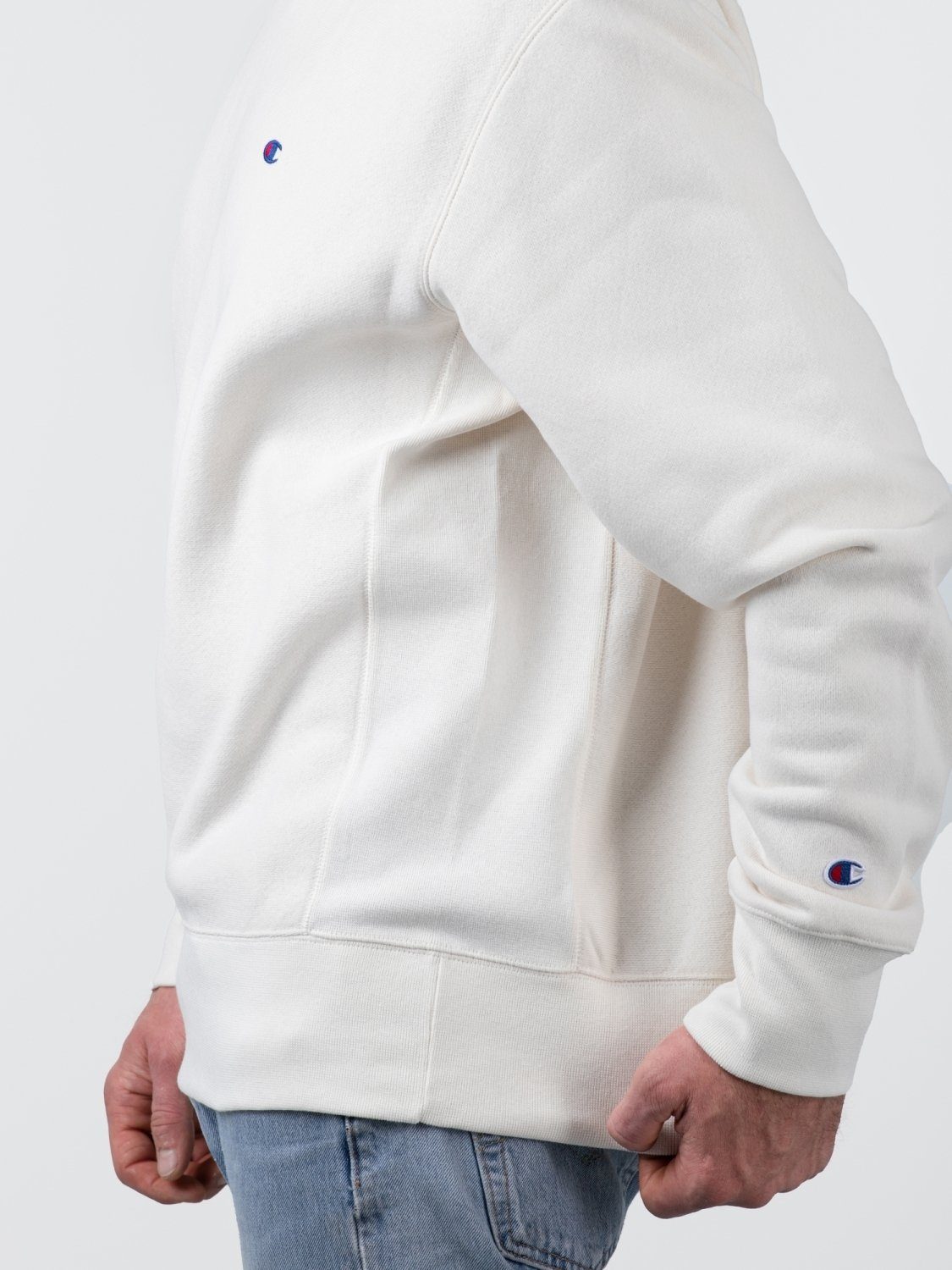 Champion Crewneck Sweatshirt Sweater Wollweiß Champion