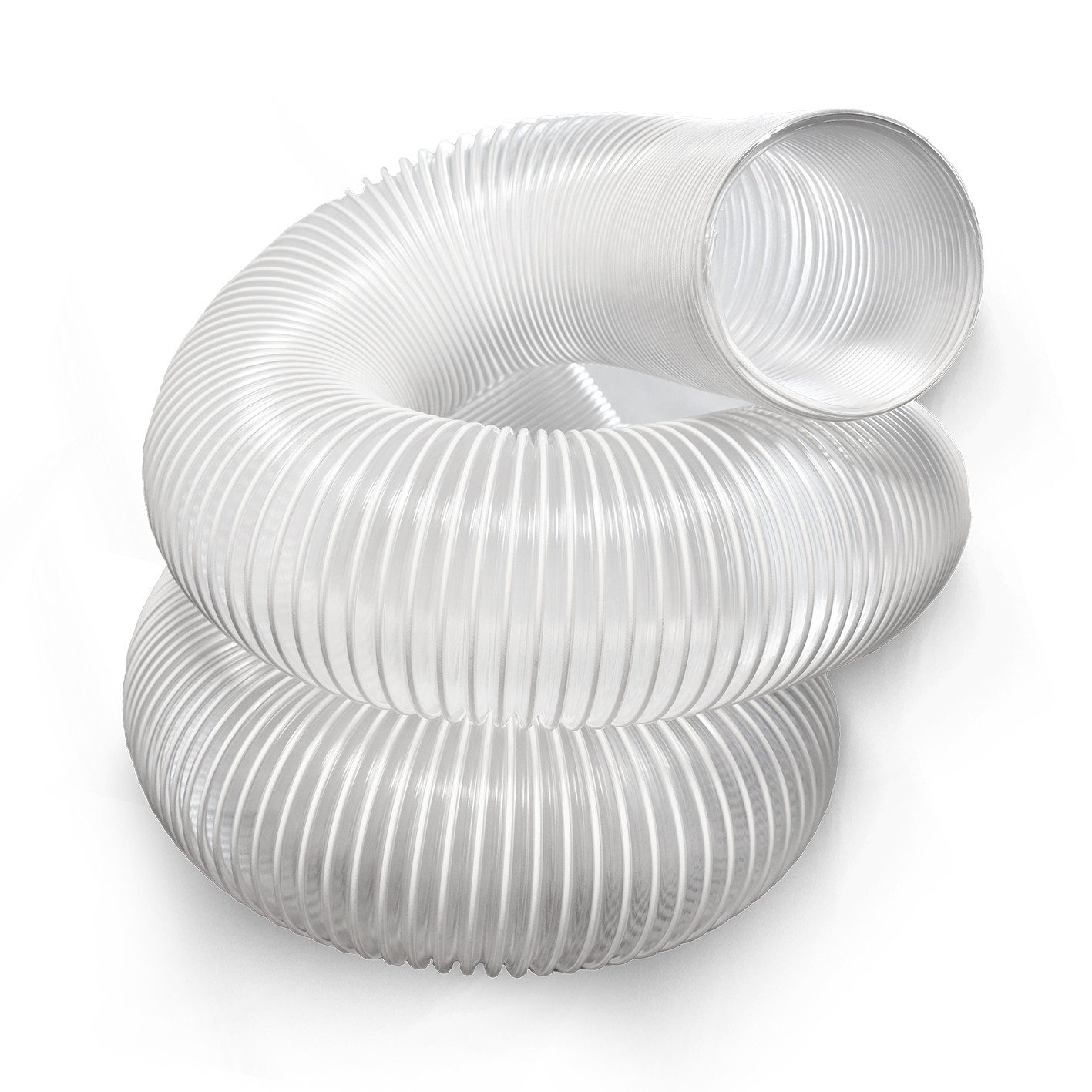 BAMATO Absauganlage - Absaugschlauch 120mm mit 5 Meter Späneschlauch Flexschlauch, (1-tlg), Spiralschlauch, flexibel, transparent