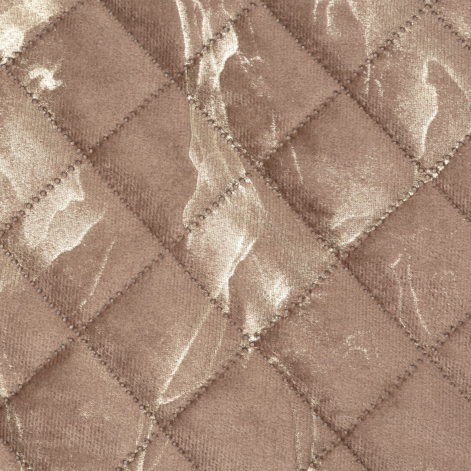 Design91 Tagesdecke Mikrofaser Sommerdecke Bettüberwurf Goldendes Muster, Karomuster Überwurf Glamour Marmor – Bild 5 von 5