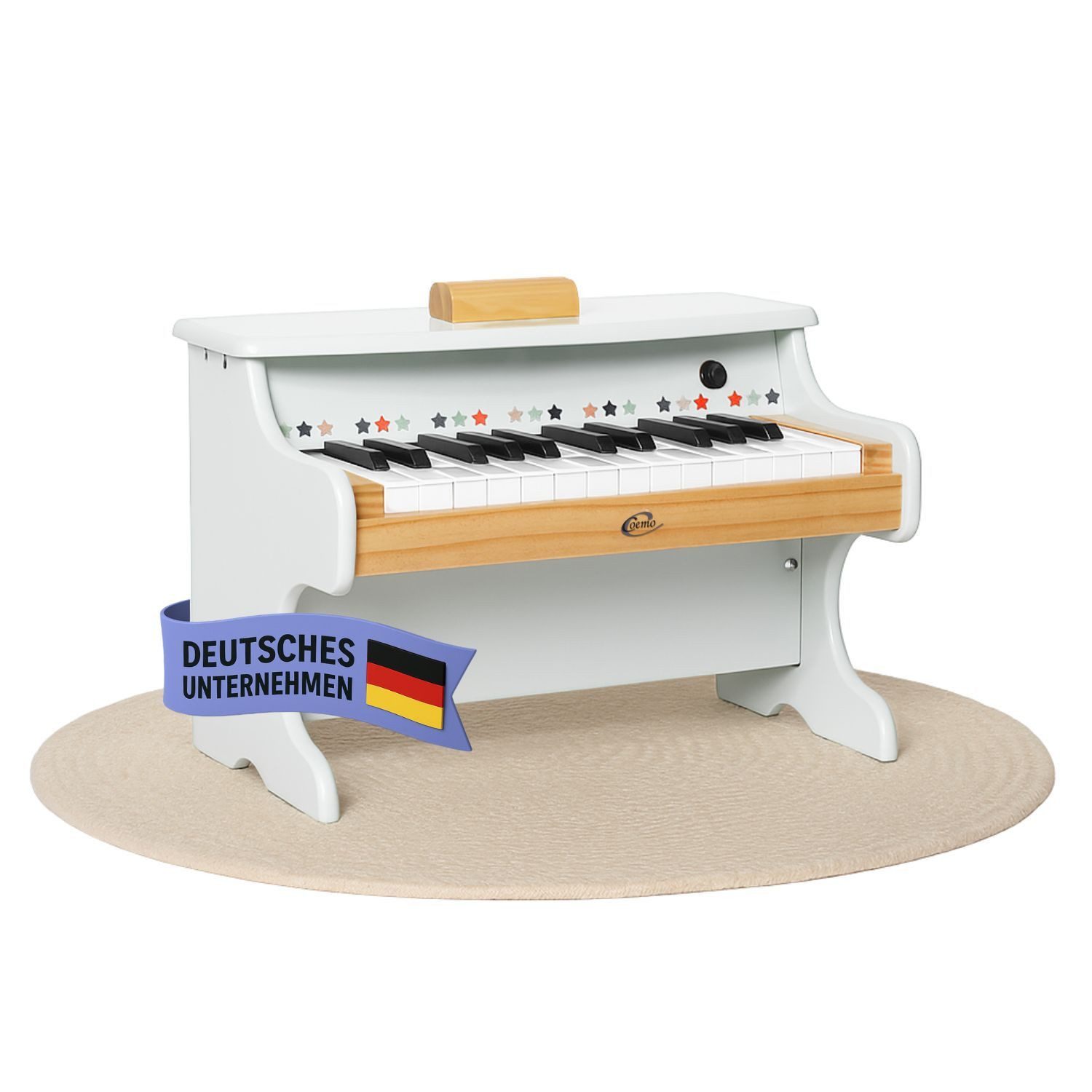 Coemo Spielcenter, (1-tlg), Kinderklavier Spielzeugklavier Weiß