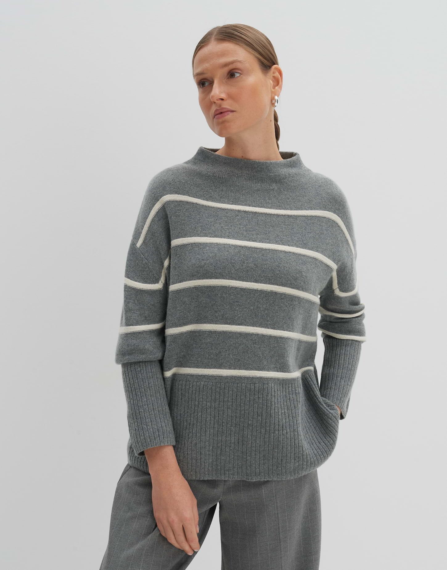 Strickpullover Strickpullover TANALYNN Loose mit Wolle