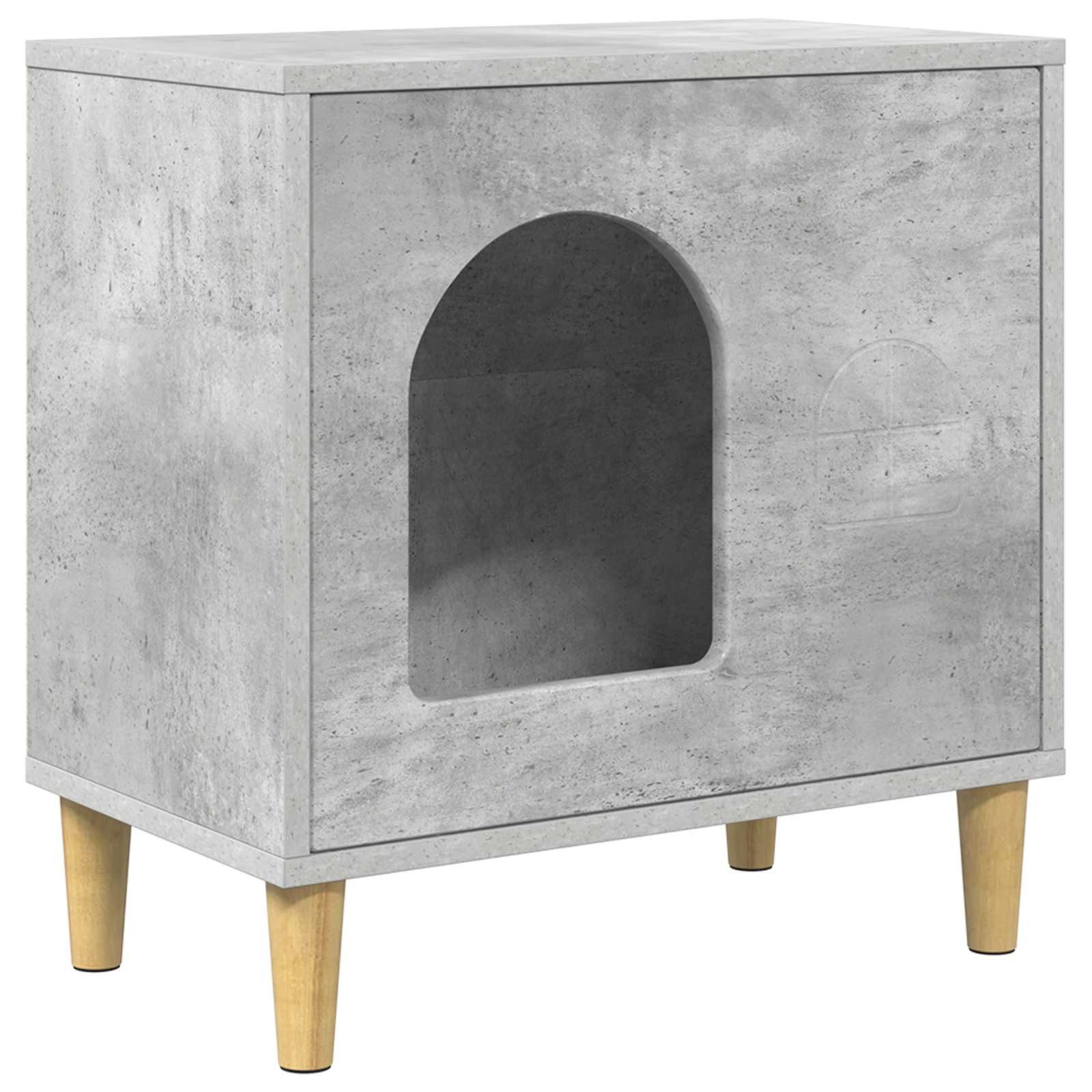 vidaXL Katzenhaus, Katzenhaus Beton 51 x 30 x 52 cm Holzwerkstoff