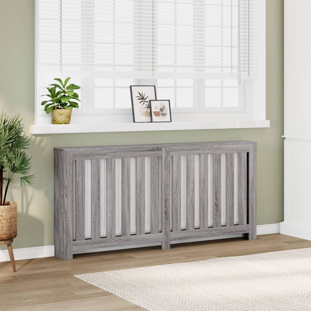vidaXL Heizungsverkleidung 175 x 20 x 82 cm Heizkörperverkleidung Grau Sonoma 175x20x82 cm Spanpl