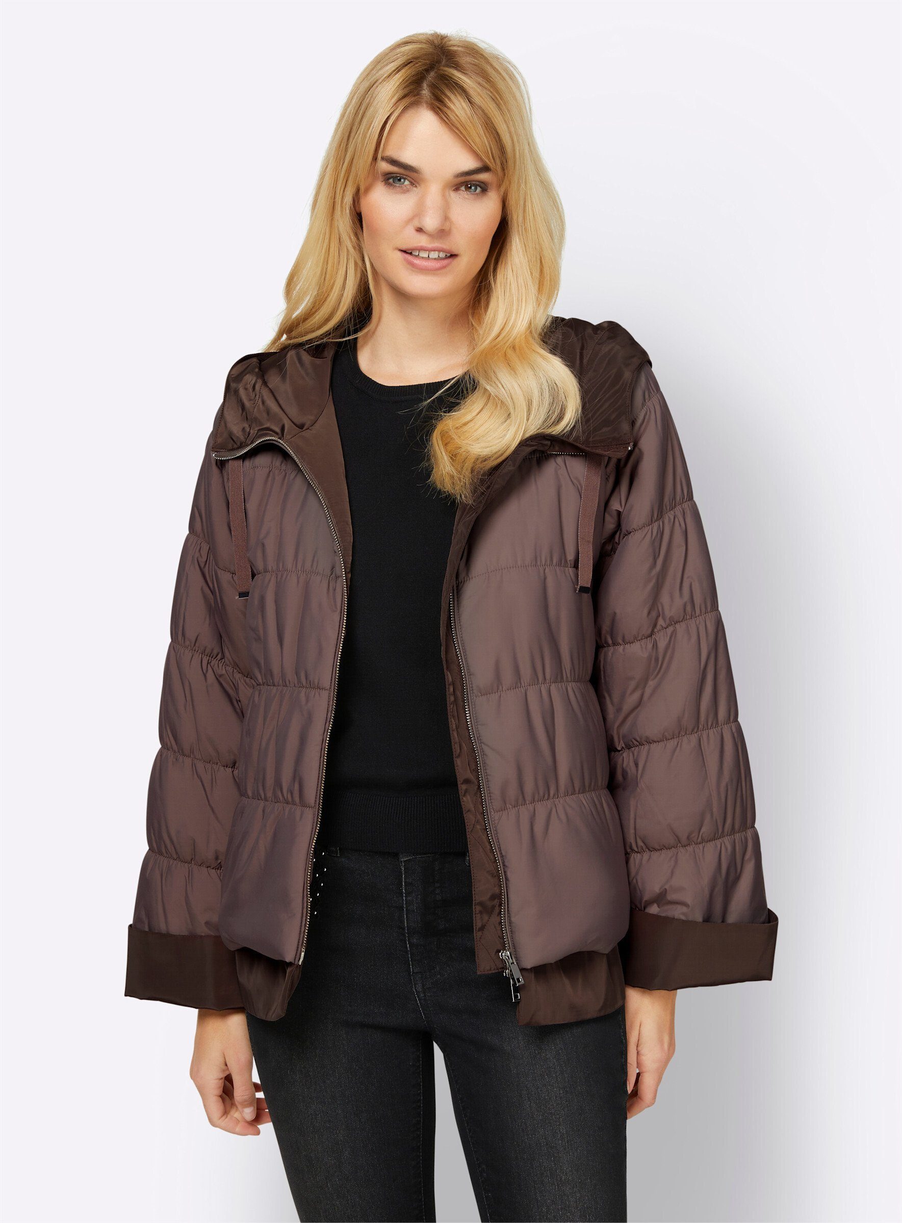 heine Allwetterjacke dunkeltaupe