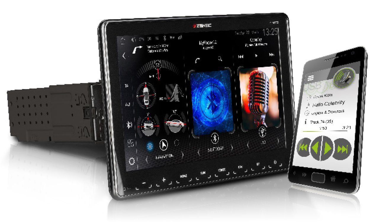 Zenec Z-N975 1-DIN-Infotainer Autoradio