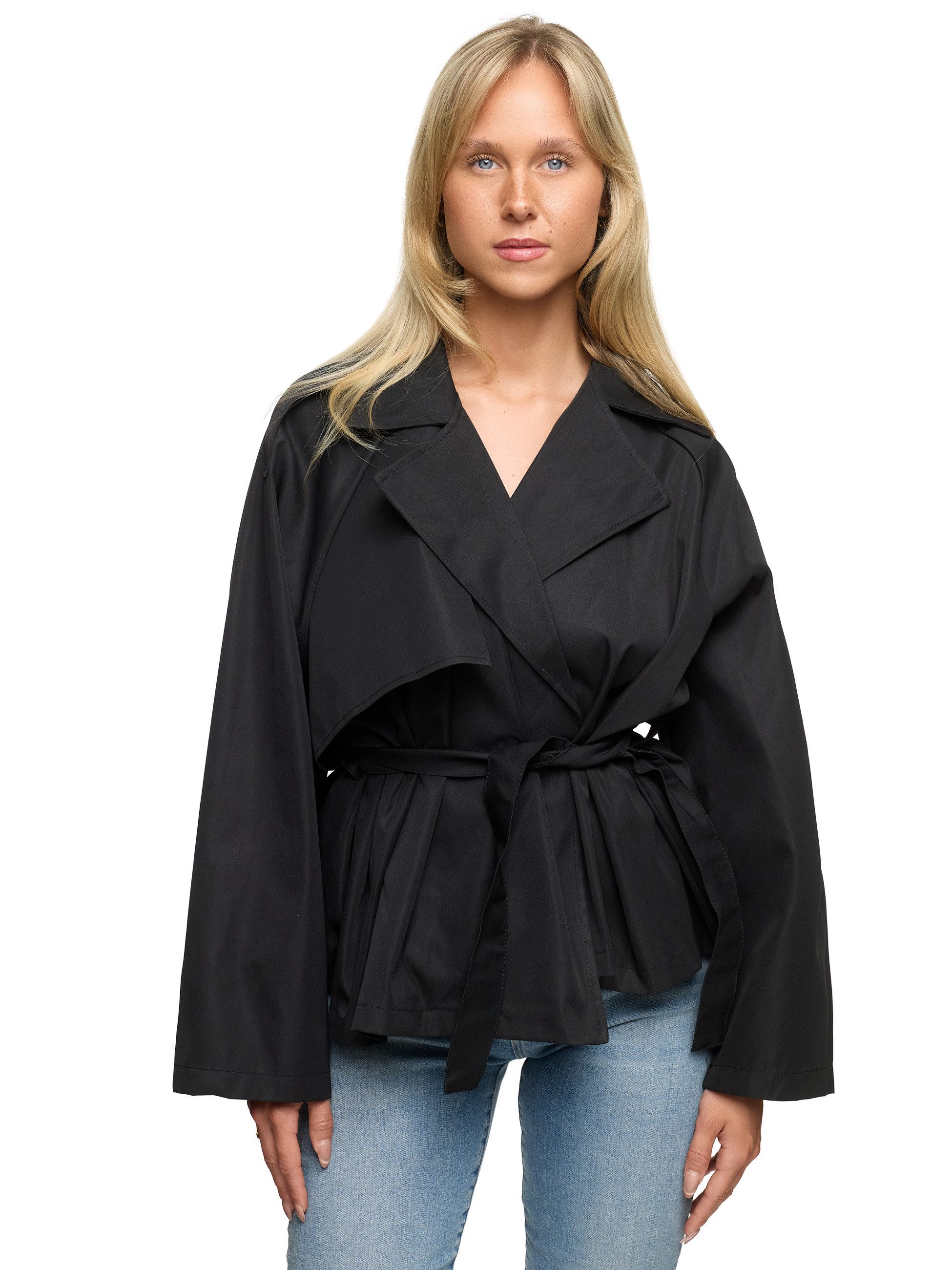 Worldclassca Trenchcoat Worldclassca TRENCHCOAT Crop Mantel günstig online kaufen