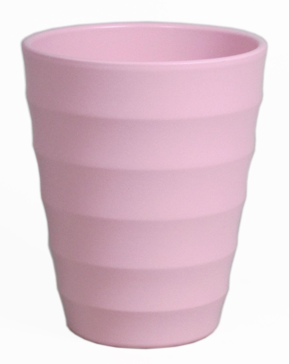 INNA-Glas Blumentopf Keramik Orchideenvase, Ø14cm, 17cm, rosa, matt - Orchidee