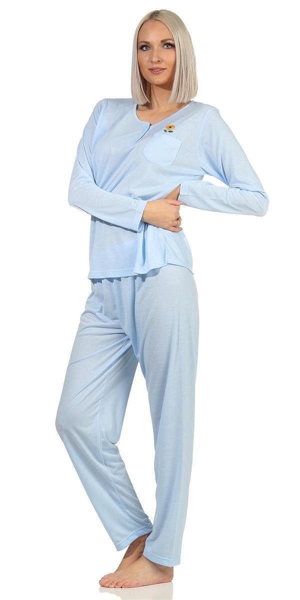 EloModa Pyjama »Damen Pyjama lang zweiteiliger Schlafanzug, M L« (2 tlg)  online kaufen | OTTO