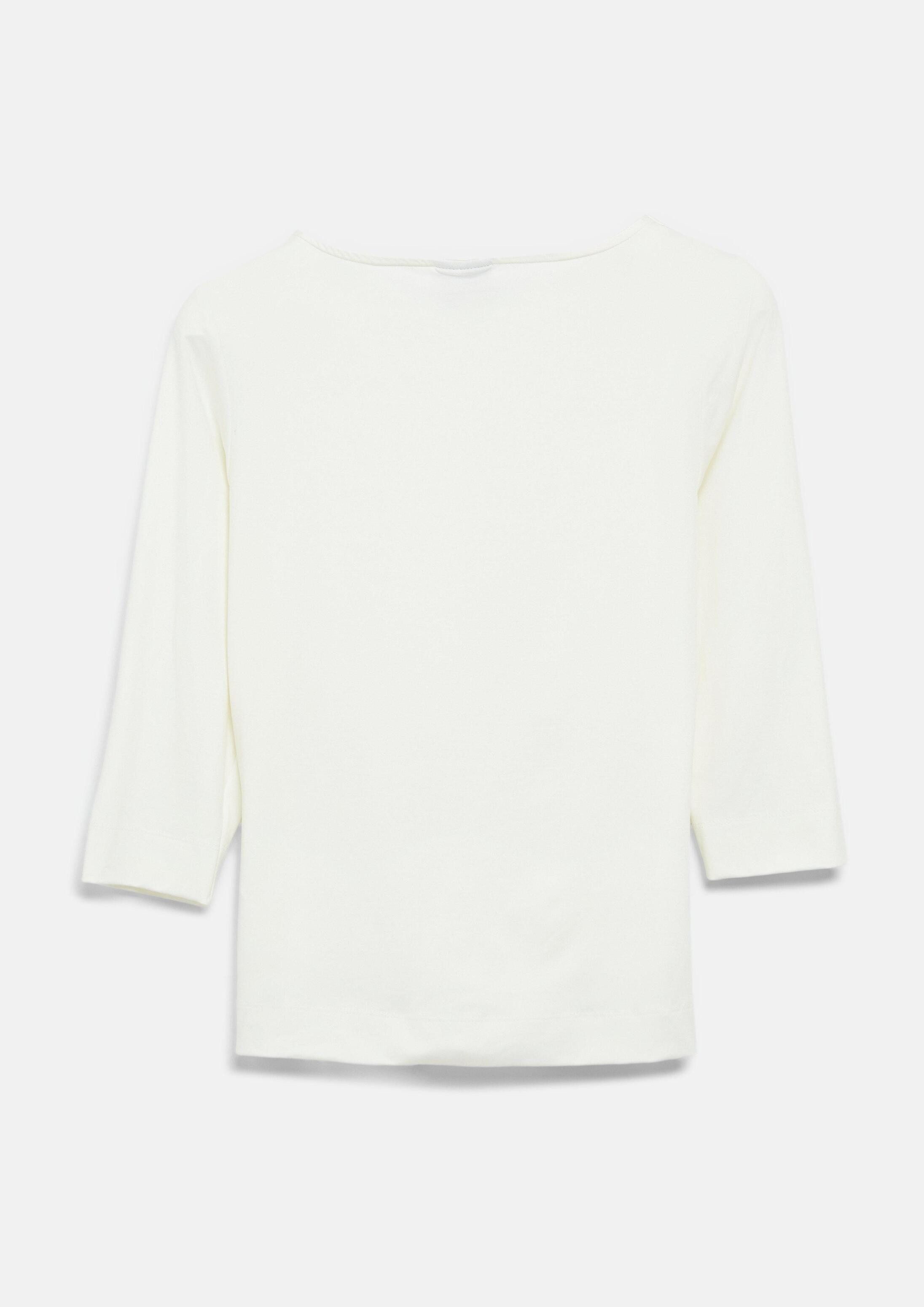 s.Oliver 3/4-Arm-Shirt T-Shirt T-Shirt mit seitlicher Raffung im Slim Fit