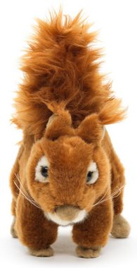 Uni-Toys Kuscheltier Eichhörnchen, liegend - 18 cm (Länge) - Plüsch-Hörnchen - Plüschtier, zu 100 % recyceltes Füllmaterial