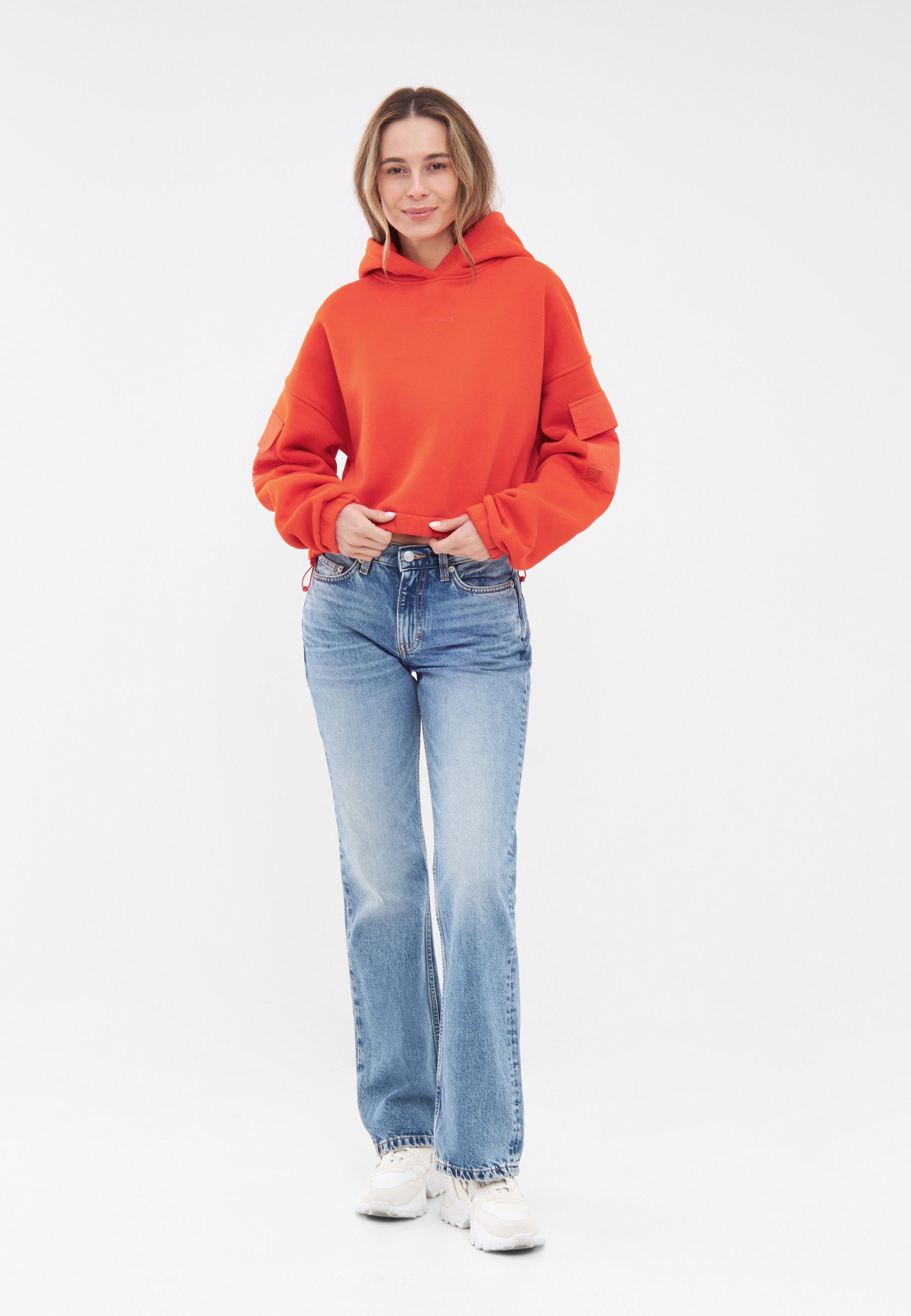 Johnny Urban Hoodie Carly Cropped Hoodie mit aufgesetzten Taschen (1-tlg) K günstig online kaufen