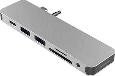 Hyper »SOLO 7-in-1 USB-C Hub« Adapter zu HDMI, USB Typ C, 2x USB Typ A, MicroSD-Card, SD-Card, 3,5-mm-Klinke
