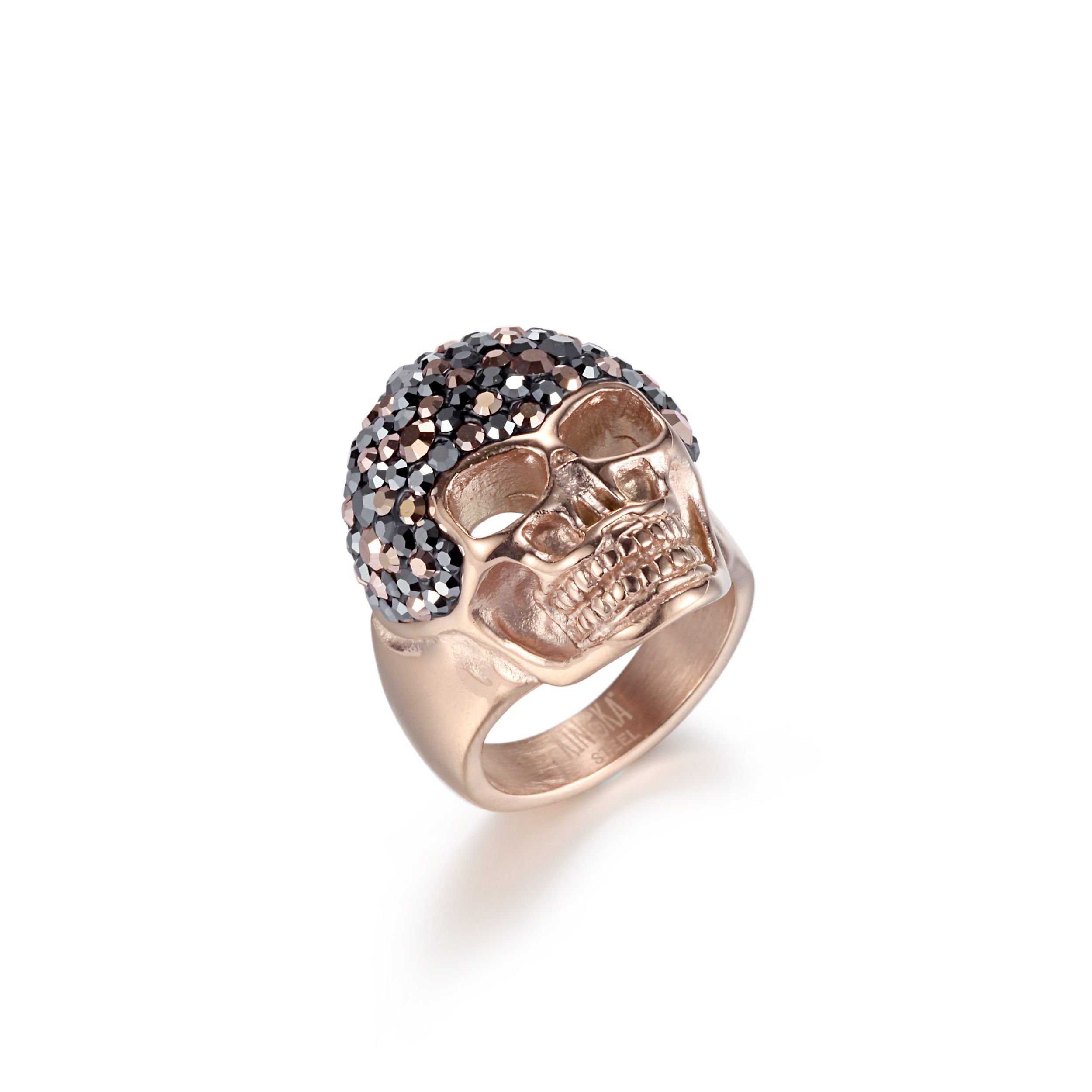 Kingka Fingerring Glamour Totenkopf Skull Crystal Ring "BRILLO"