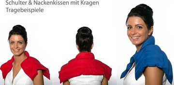 Giraffenland Wärmekissen Bio-Dinkelkissen Schulter & Nackenkissen mit Kragen - Wärmekissen Körnerkissen Nackenwärmer Heizkissen für Mikrowelle und Backofen, Als Wärmekissen für Mikrowelle oder Backofen. Als Kältekissen für Kühlschrank oder Gefriertruhe.