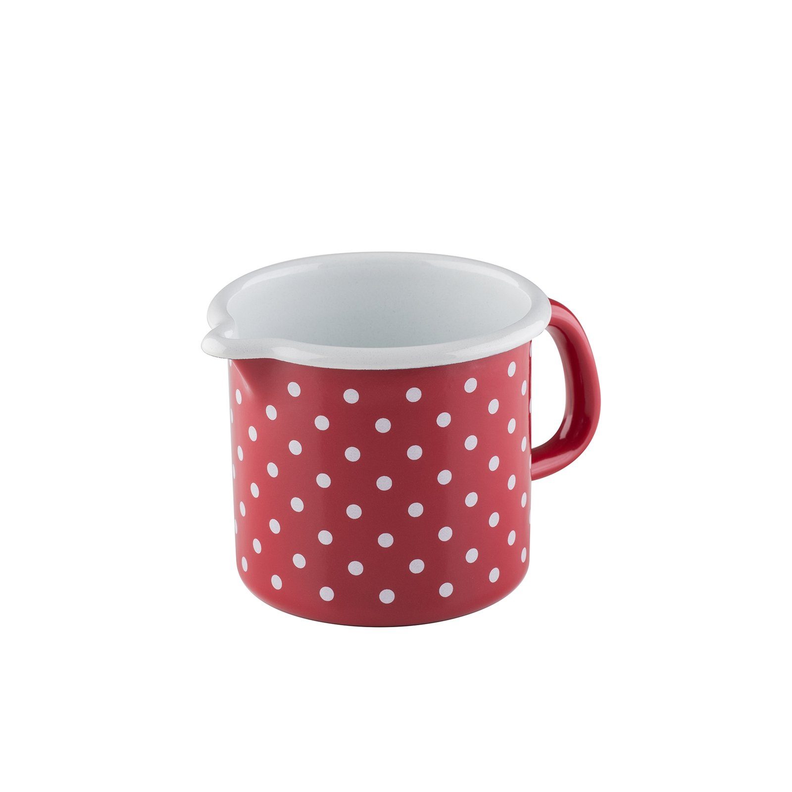 Riess Kochtopf Schnabeltopf 10 cm Pünktchen, Premium-Email (Stück, 1-tlg), Empfohlen bei Nickelallergie