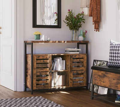 VASAGLE Sideboard Küchenschrank, Breite 100 cm, mit offenen Regalfächern