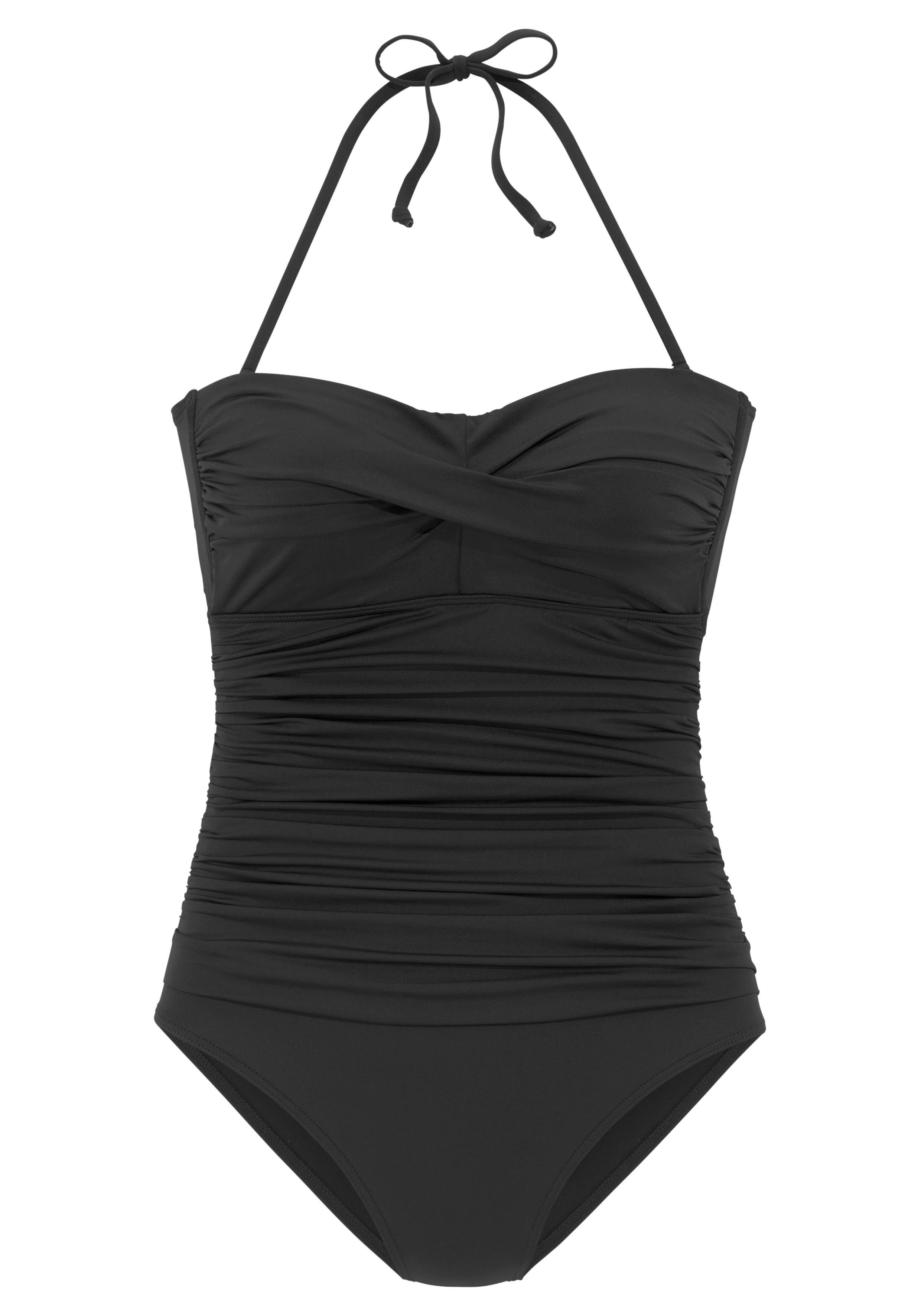 LASCANA Badeanzug in Bandeau-Optik günstig online kaufen