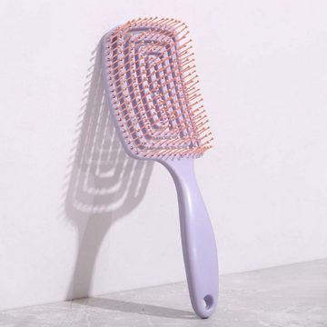 FIDDY Haarbürste Flauschiger Kamm mit hoher Decke, speziell für Mädchen mit langen Haaren,Styling-Airbag-Rippen-Hohlkamm 2-tlg.