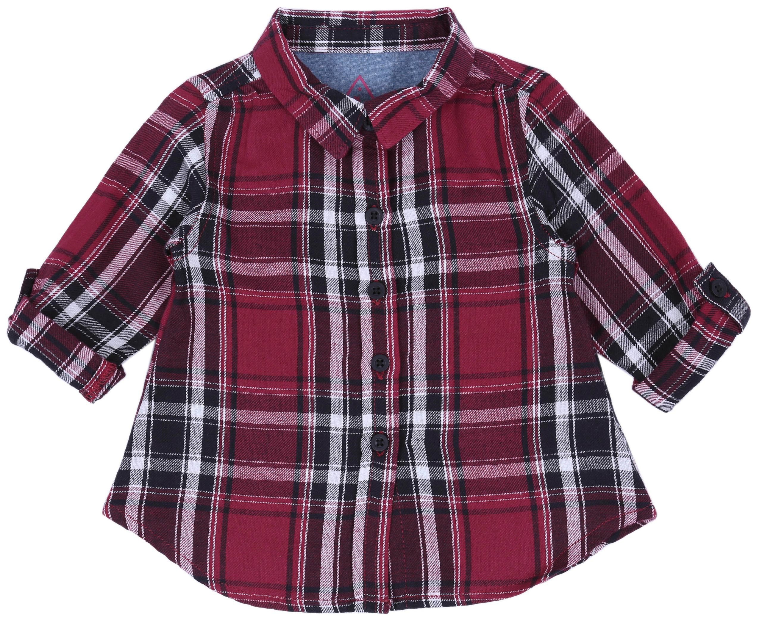 Sarcia.eu Langarmhemd Rot kariertes Hemd 9-12 Monate günstig online kaufen
