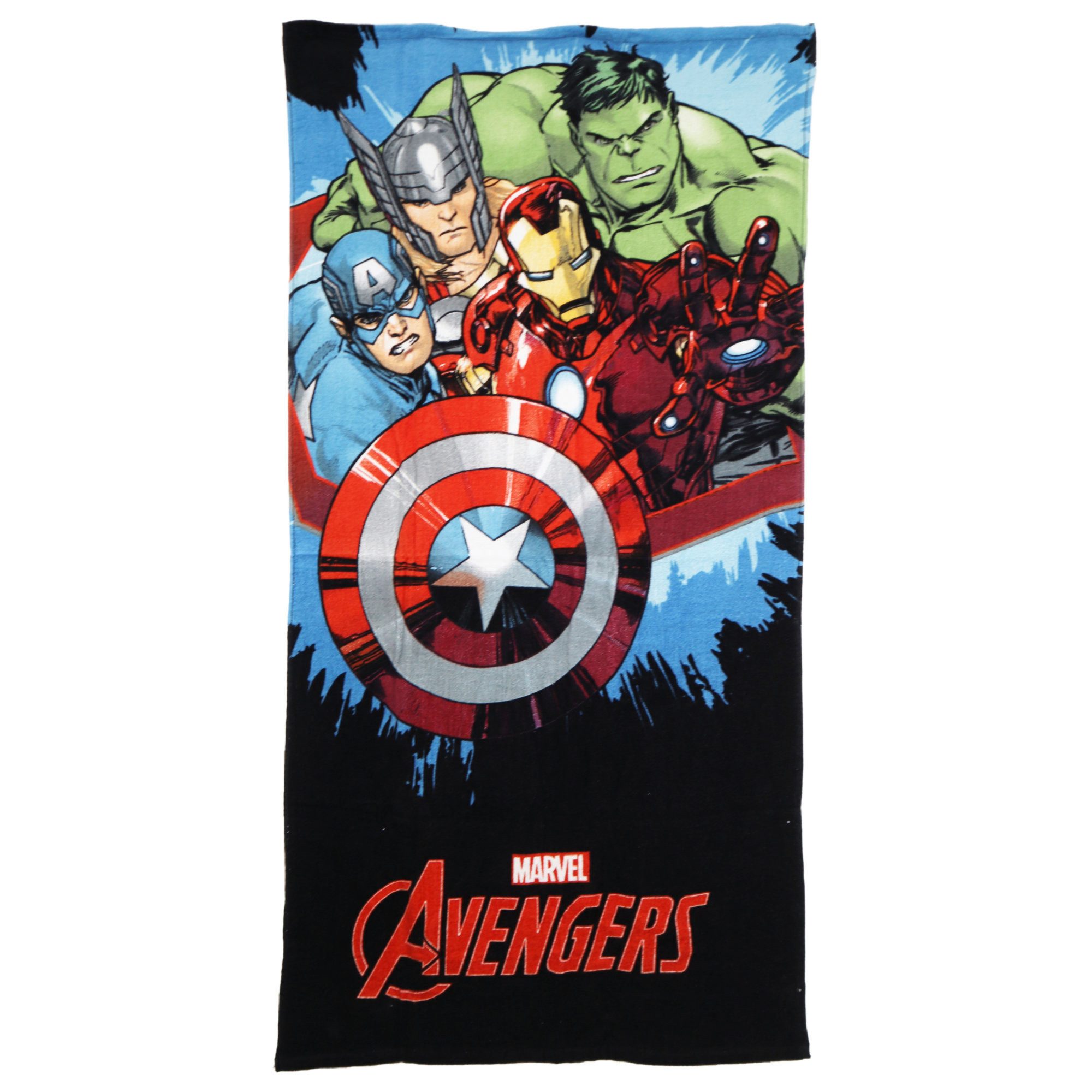 MARVEL Strandtuch Marvel Avengers Badetuch 70x140 cm 100% Baumwolle