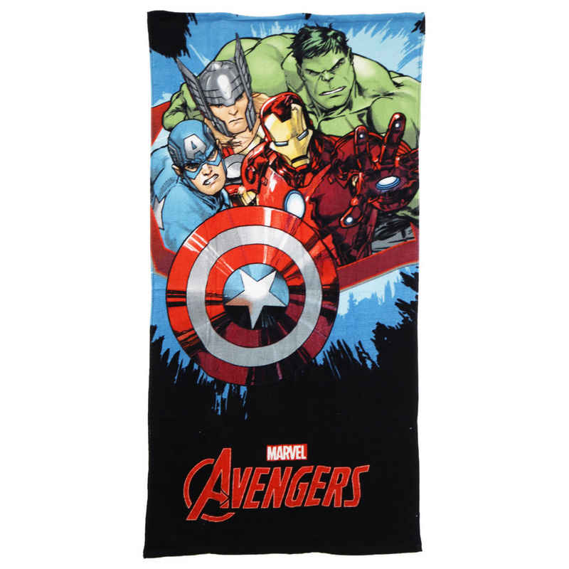 MARVEL Strandtuch Marvel Avengers Badetuch 70x140 cm 100% Baumwolle