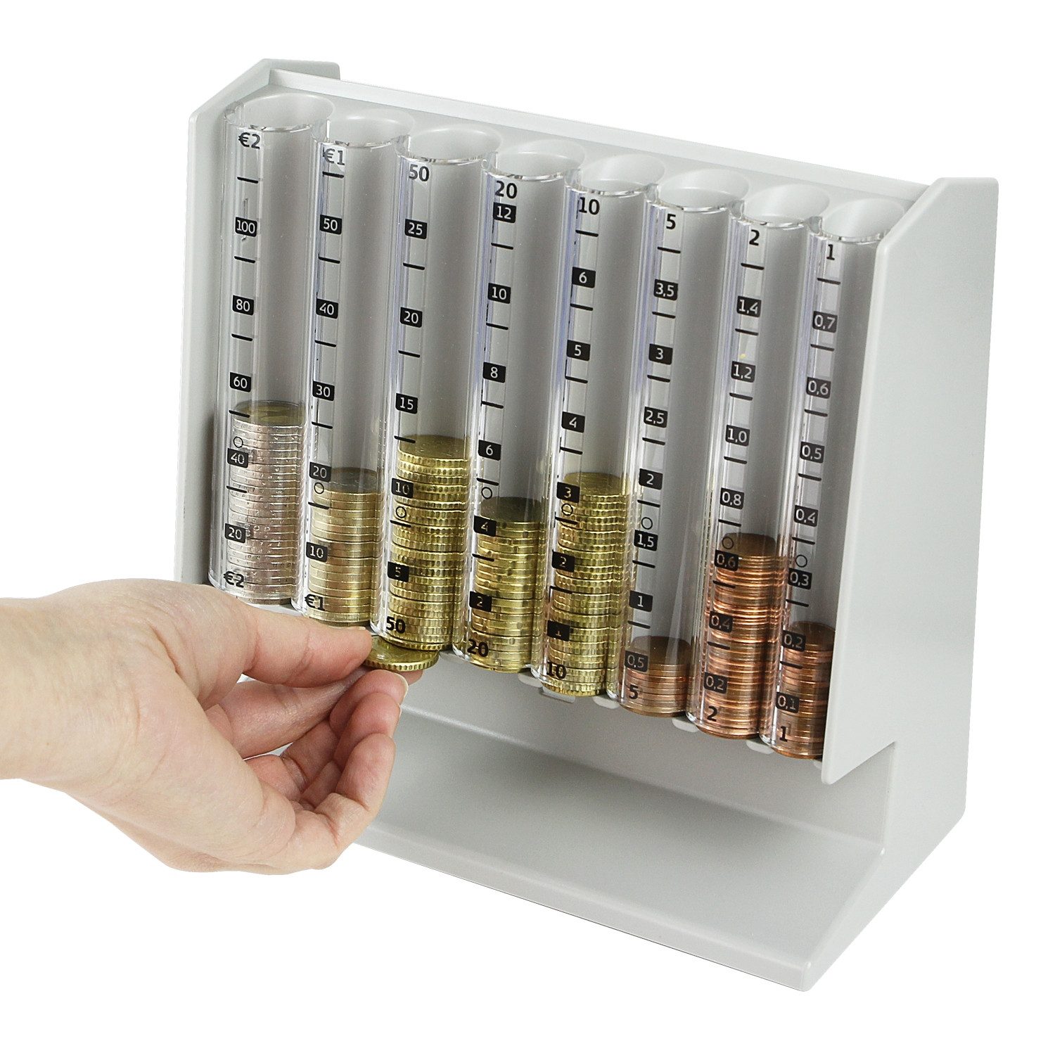 HMF Spardose 4700-07 Euro Münzsortierer Spardose, 21 x 19,5 x 10 cm, Lichtg günstig online kaufen