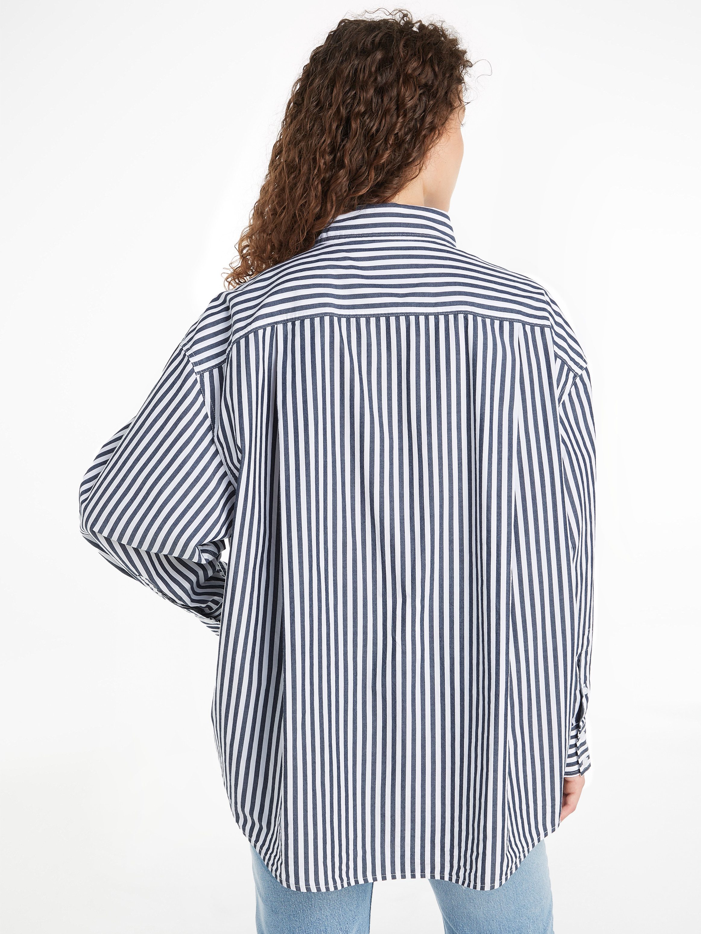 Tommy Jeans Hemdbluse TJW OVS PINSTRIPE günstig online kaufen