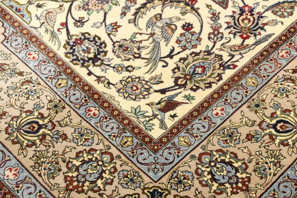rechteckig, Höhe: Nain Orientteppich Seidenkette 6 Isfahan Orientteppich, Trading, mm Handgeknüpfter 142x229