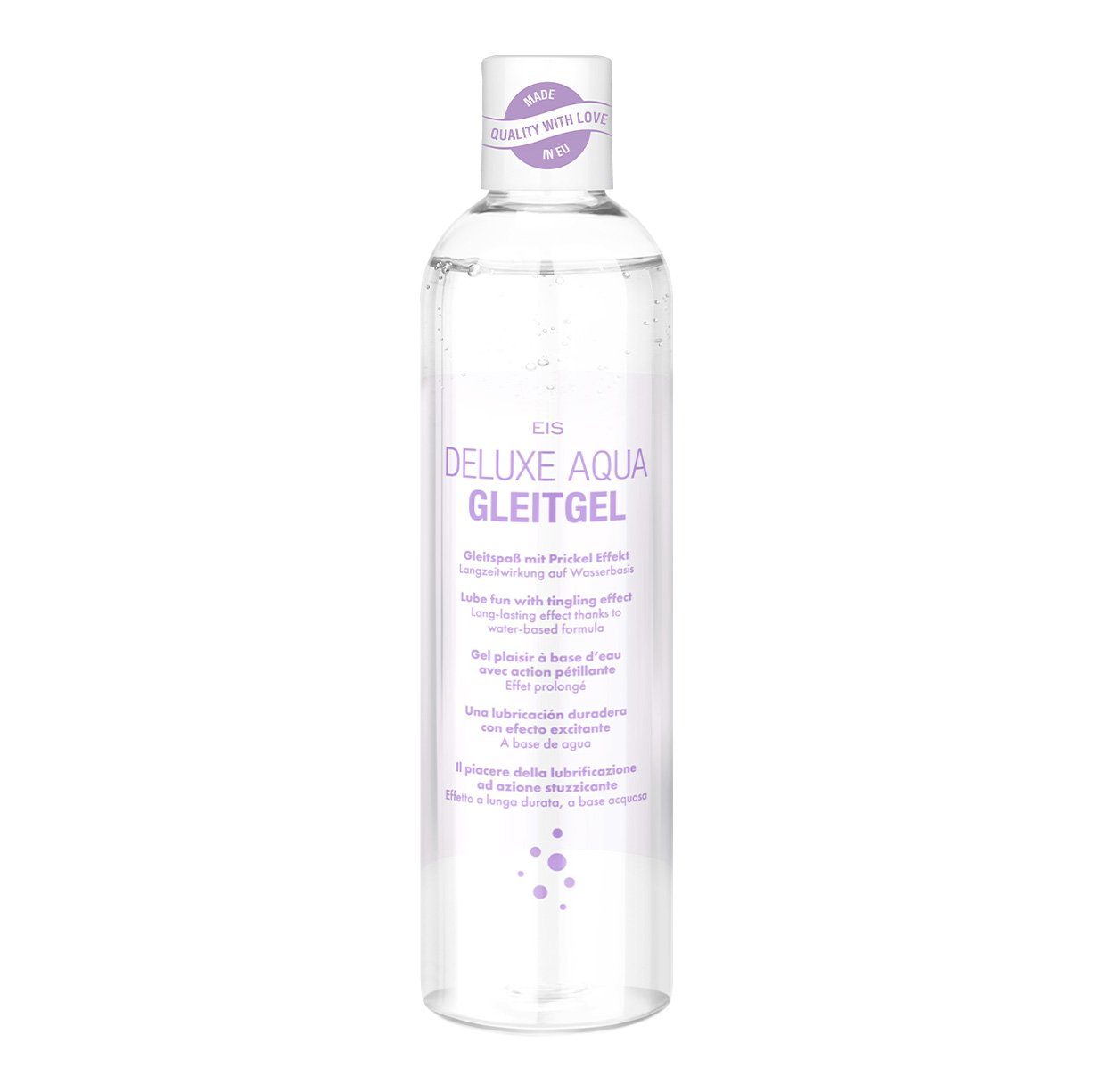 Stimulationsgel EIS Deluxe Aqua Gleitgel, 300ml, wasserbasiert, Prickel-Effekt