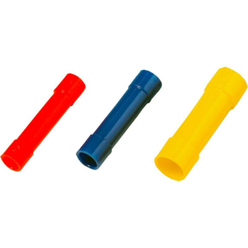 Weidmüller Stoßverbinder Weidmüller 1491550000 Stoßverbinder 0.5 mm² 1 mm² Vollisoliert Rot 10, VSTI/0,5-1,0