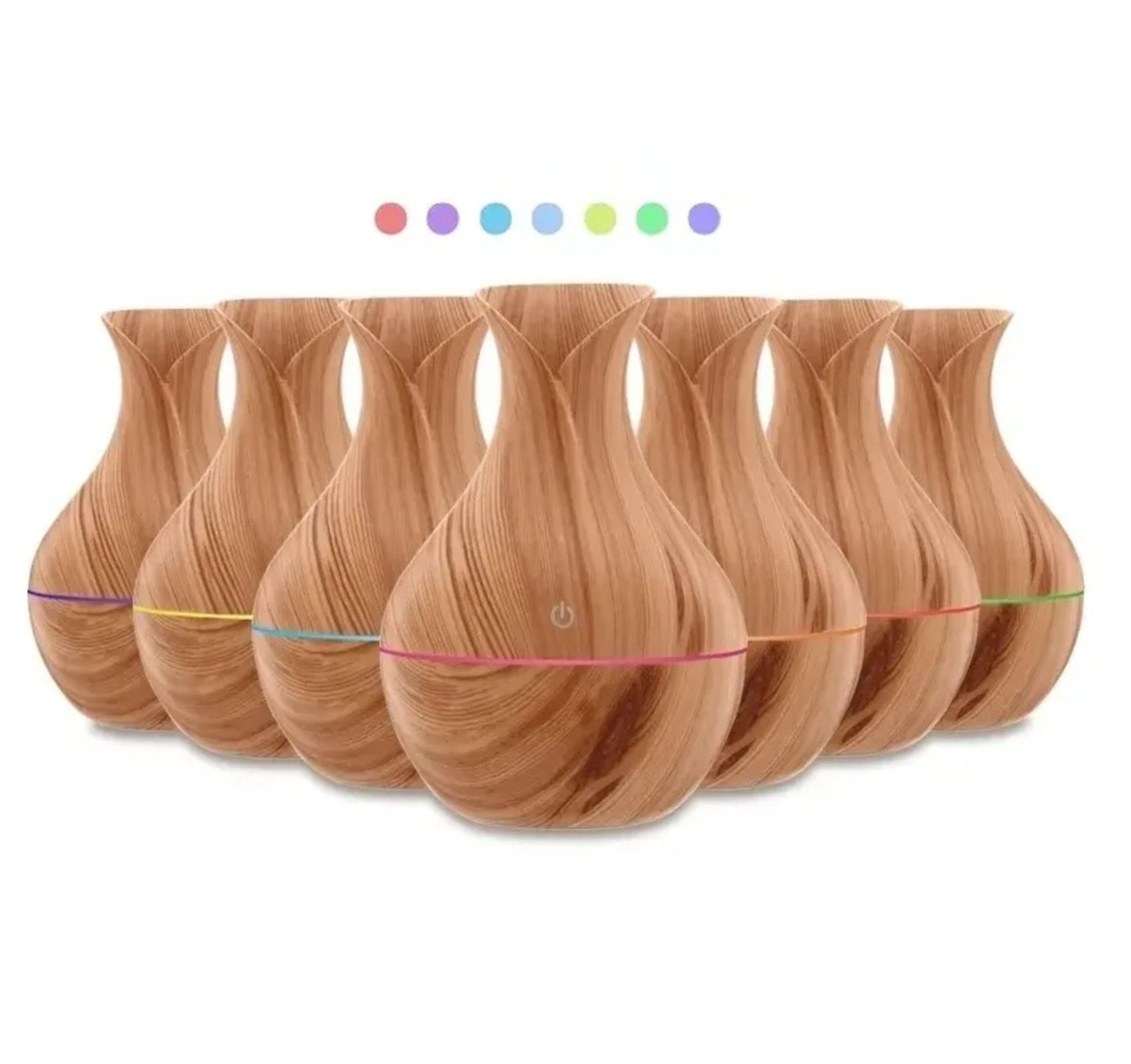 HURTNET Diffuser Ultraschall Luftbefeuchter Diffusor Holzoptik LED Aromathe günstig online kaufen